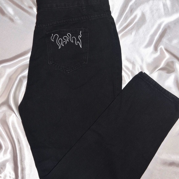 SHEIN Denim - HIGH WAISTED MOM JEANS | black
